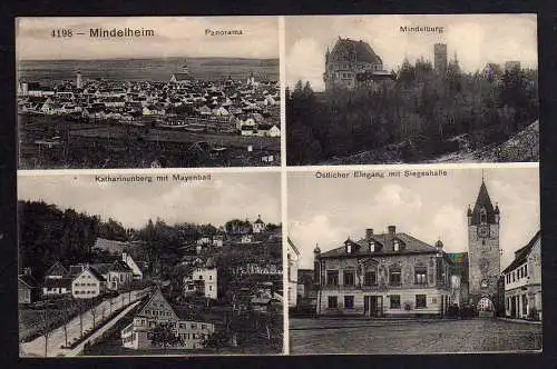 98225 AK Mindelheim Mindelburg 1916 Katharinenberg Mayenbad Siegeshalle