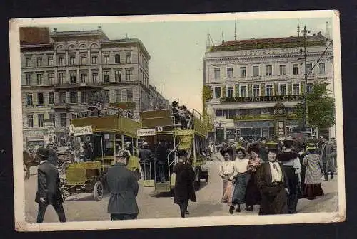 99405 AK Berlin 1909 Berliner Leben Unter den Linden Ecke Friedrichstraße