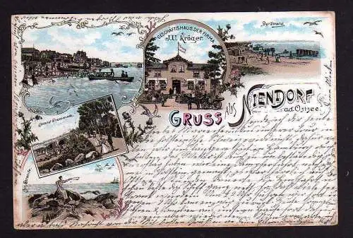 99643 AK Niendorf an der Ostsee Timmendorfer Strand Geschäftshaus Krüger Litho