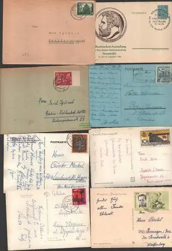B-14663 14x DDR Postkarte Brief 318 307 315 EF AK Gross Särchen Hoyerswerda