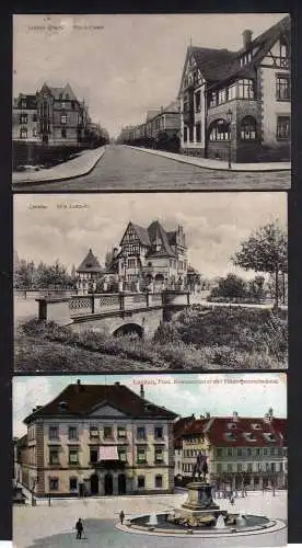 99960 3 AK Landau Pfalz Glacisstraße Villa Ludovici Kommandantur 1910 1911