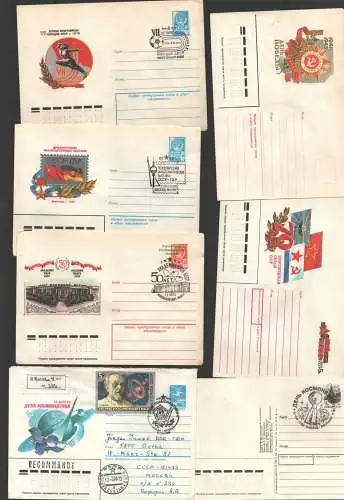 B-14769 12x Brief ganzsache Sowjetunion Tag der Kosmonauten 1992 Minsk 1979