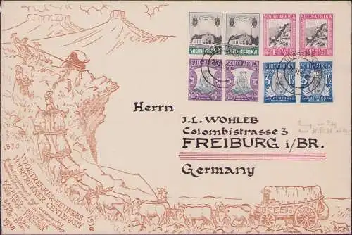 B-16674 Brief Südafrika 1938 Fonds für Voortrekker-Denkmal Pretoria Slagtersnek