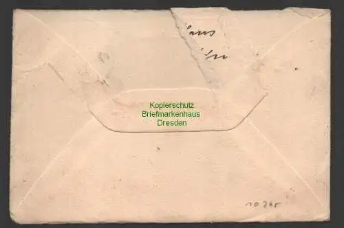 B10265 DSW Deutsch Südwestafrika Brief Windhuk 1909 nach Dresden