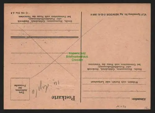 B11020 Karte DDR Propaganda Losung Monat der DSF 1954 Sangerhausen Sowjetunion