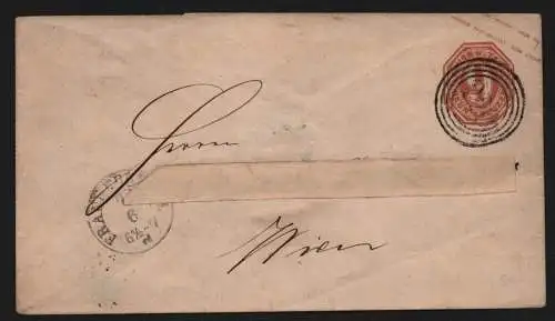 B11622 Brief Altdeutschland AD Thurn & Taxis Ganzsache U24 Nr.-o 220 Frankfurt a