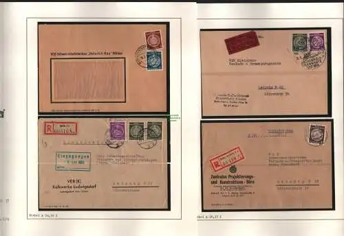 B11574 6x Brief DDR Dienst Wildau Einschreiben Görlitz Eilbrief Berlin Treptow