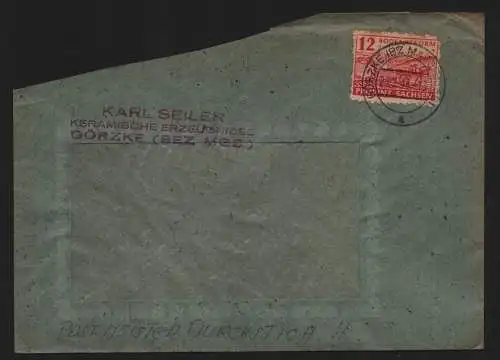 B12414 Bodenreform Provinz Sachsen SBZ 86 D Postmeistertrennung Görzke 25.2.46