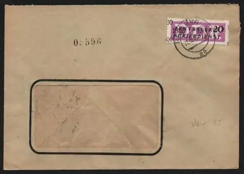 B13237 DDR ZKD 15 1300 Brief 1957 VEB Chemische Fabrik von Heyden Radebeul Dres