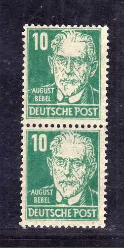 B1351 SBZ 215 ** Köpfe senkrechetes Paar mit Borkengummi