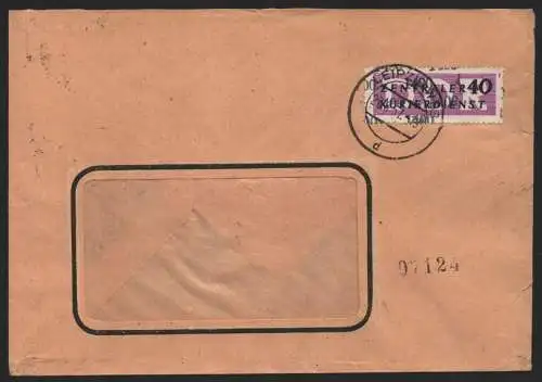 B14188 DDR ZKD Brief 1957 12 1400 Leipzig VEB Farben und Lackfabrik an nach Berl