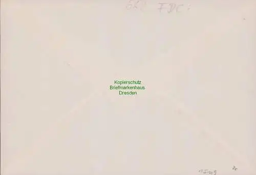 B15119 DDR Brief FDC 1958 662 Novemberrevolution Dresden A21 -7.11.58-17