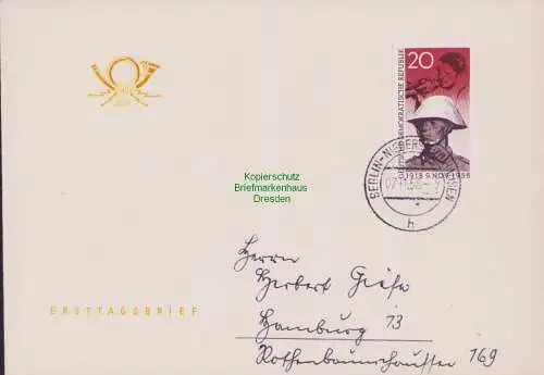 B15120 DDR Brief FDC 1958 662 Novemberrevolution Berlin-Niederschönhausen -7.11.