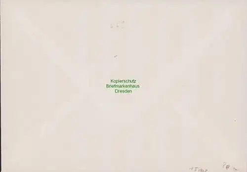 B15118 DDR Brief FDC 1958 662 Novemberrevolution Alach über Erfurt -7.11.58-10