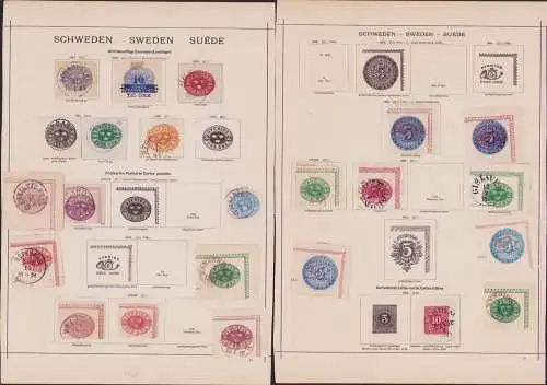 B15474 Ganzsachen Ausschnitte Schweden Sweden Sverige 1872 1884 1873 1893