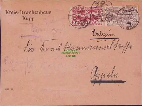 B15374 Brief Oberschlesien Kupp Kr. Oppeln 1922