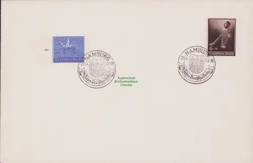 B15393 Brief DR Deutsches Reich 694 698 blanko SST