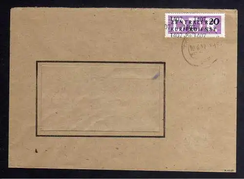 B1550 DDR ZKD 11 Kontrollzahl 1407 Brief Grimma Trebsen geprüft BPP VEB Zellstof