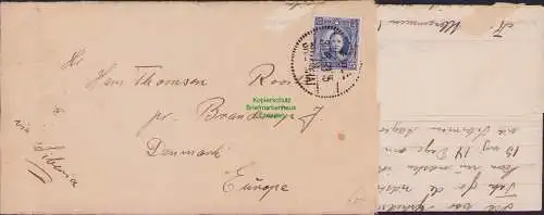 B15885 Brief Shanghai China 1939 mit mehrseitigem Inhalt nach Braderup Denmark