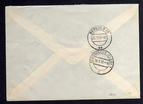 B1655 DDR ZKD 2x 6 Brief Deutsches Amt für Maß und Gewicht Berlin ZKD 137 nach S