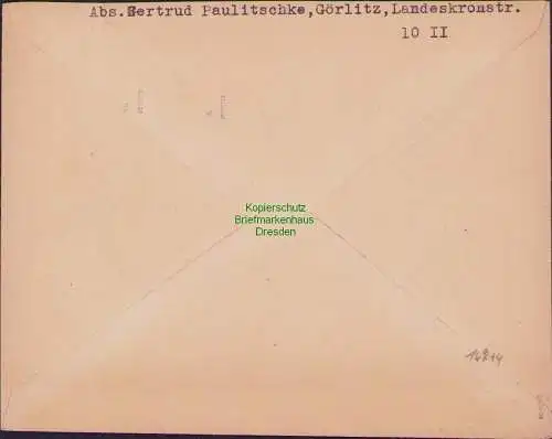 B16974 Lokalausgabe Görlitz Brief 4.9.45 1, 3 gepr. Ströh BPP nach Weißenfels
