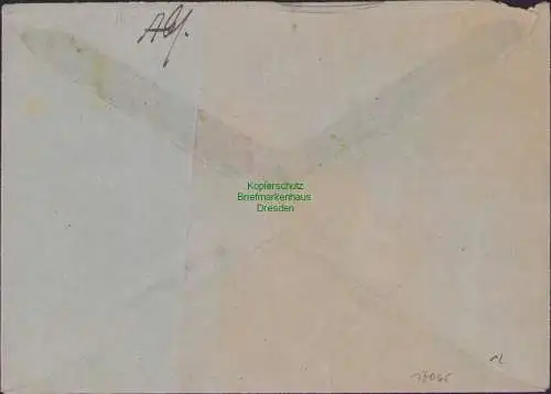 B17065 DR Deutsches Reich Brief Landposstempel Freienthal über Belzig 1943