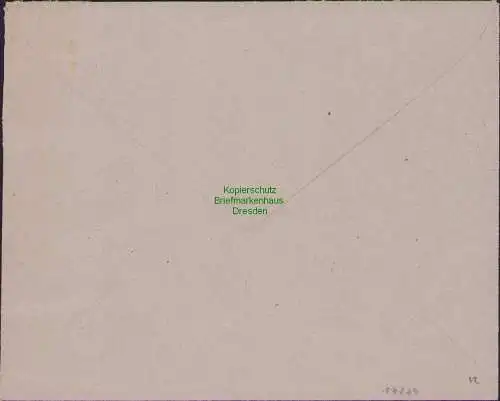 B17274 Brief SBZ Thüringen Lobenstein Thür. an Polizeidirektor Gera 1.1.46 1946