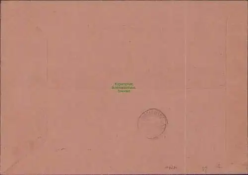 B17231 SBZ Satzbrief 92 - 99 A/B Pößneck 22.1.46 1946 Einschreiben 431 Eilboten