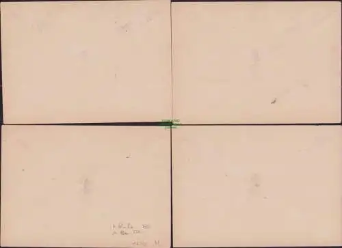 B17149 4x Brief Sächs. Schwärzung Dresden 18 Werte 16.6.45 1945 Satz 1 Pfg - 1 M