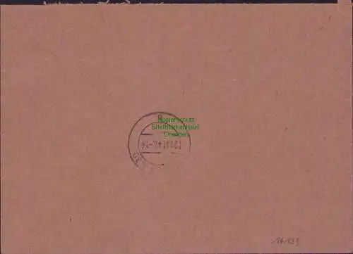 B17539 Einschreiben R-Brief 221 an Gebr. Hörmann A.-G. Neustadt Oberschles 1942
