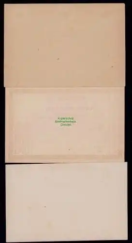 B18004 3x Ganzsache Martinique Carte Postale 10 Centimes ungebraucht Farben