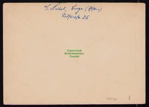 B18278 DDR Propaganda Berga Elster Brief nach Stedten E. bei Weimar 1963 In der