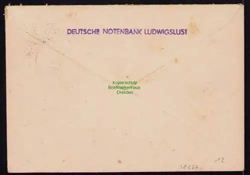 B18237 Ludwigslust Brief  06.10.50 1950  Mi. 220 Geschäftspost Brief