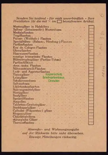 B18246 Saalfeld Saale Privatganzsache um 1930  Mi. PP106 B 30 Bestellkarte