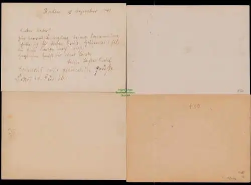 B18074 DR Deutsches Reich 4x Gedenkkarte Berlin 1941 Hamburg Kolonialschau 1938