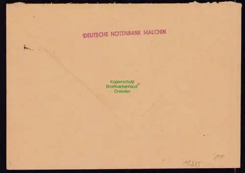 B18239 Machin Brief  29.9.50 1950  Mi. 2x 216 MeF Geschäftspost Brief
