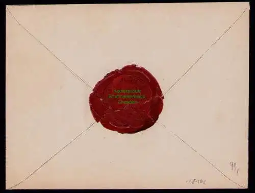 B18162 Preussen Telegraphische Depesche 1835 Berlin Umschlag Siegel