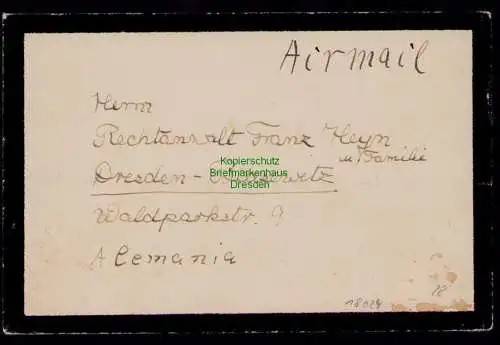 B18024 Trauerbrief Nicaragua 922 1948 1949 nach Dresden