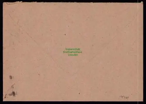 B18409 Brief Rostock 1950   Behördenpost