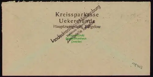 B18473 Brief Torgelow 1947   Behördenpost