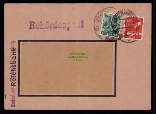 B18451 Brief Schwerin Meckl. 1948   Behördenpost