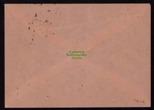 B18456 Brief Schwerin Meckl. 1948  SST Woche der Volksolidarität Behördenpost