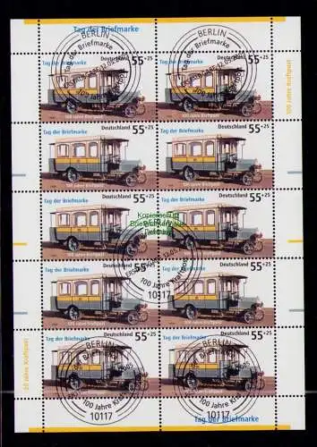 B18919 Deutschland 2005 Mi. 2456 Tag der Briefmarke Zehnerbogen gestempelt / **