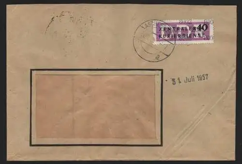 B14009 DDR ZKD Brief 1957 12 8002 Aschersleben VEB Werkzeugmaschinenfabrik an na
