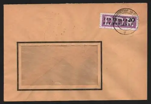 B13923 DDR ZKD Brief 1957 11 4010 Oranienburg VEB Stahl- und Walzwerk Hennigsdor