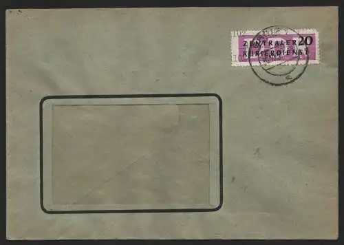 B14094 DDR ZKD Brief 1957 15 1102 Greiz VEB Textilia  an