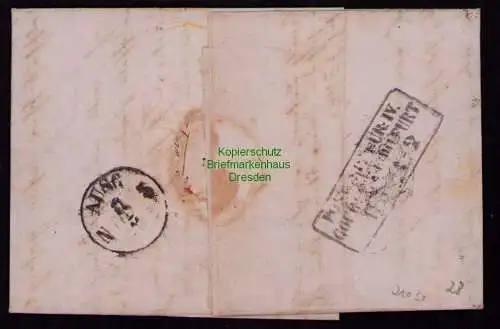 B21030 Sachsen Brief Faltbrief m ausführlichem Inhalt Bautzen 1860 nach Liegnitz