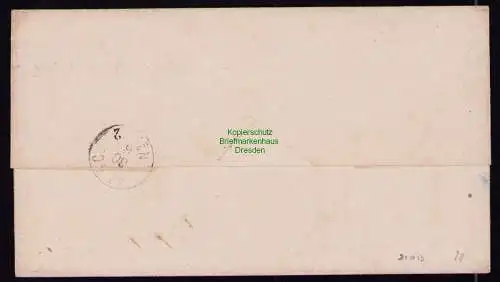 B21013 Brief NDP 1870 2 Groschen Hufeisenstempel Lübeck Spalink 22-2 n Stargard