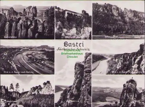 B21208 DDR Privatganzsache PP 4 Bastei 1960 SST nach Staßfurt