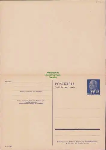 B21203 DDR Ganzsache P 60 ungebraucht selten